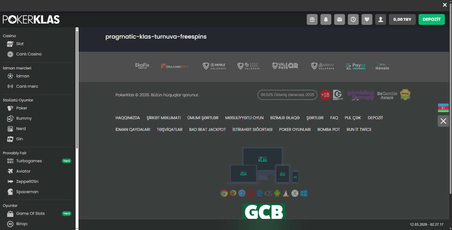 Pokerklas Kayıp Bonusu