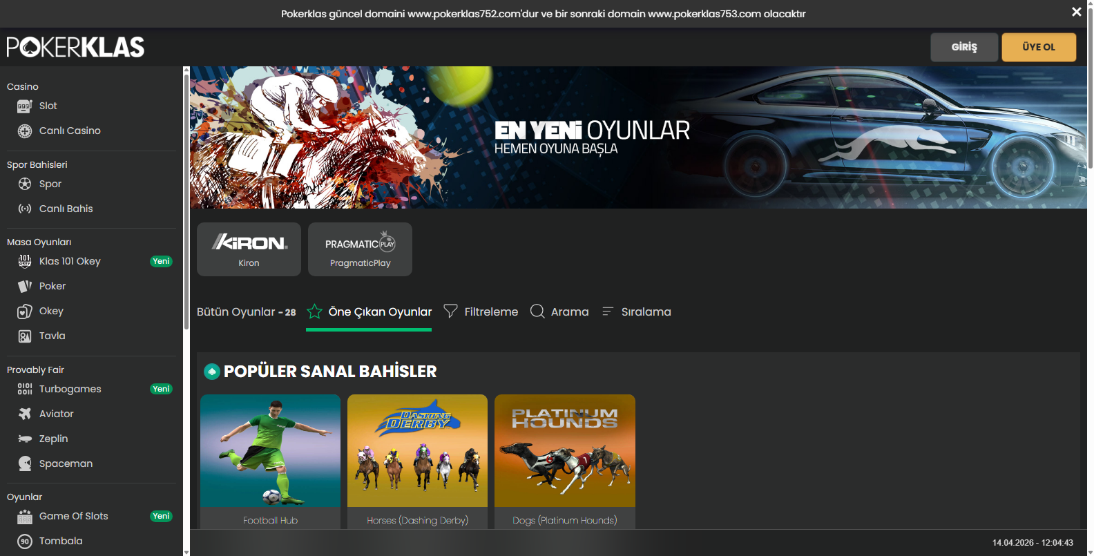 Pokerklas Hoş Geldin Bonusu